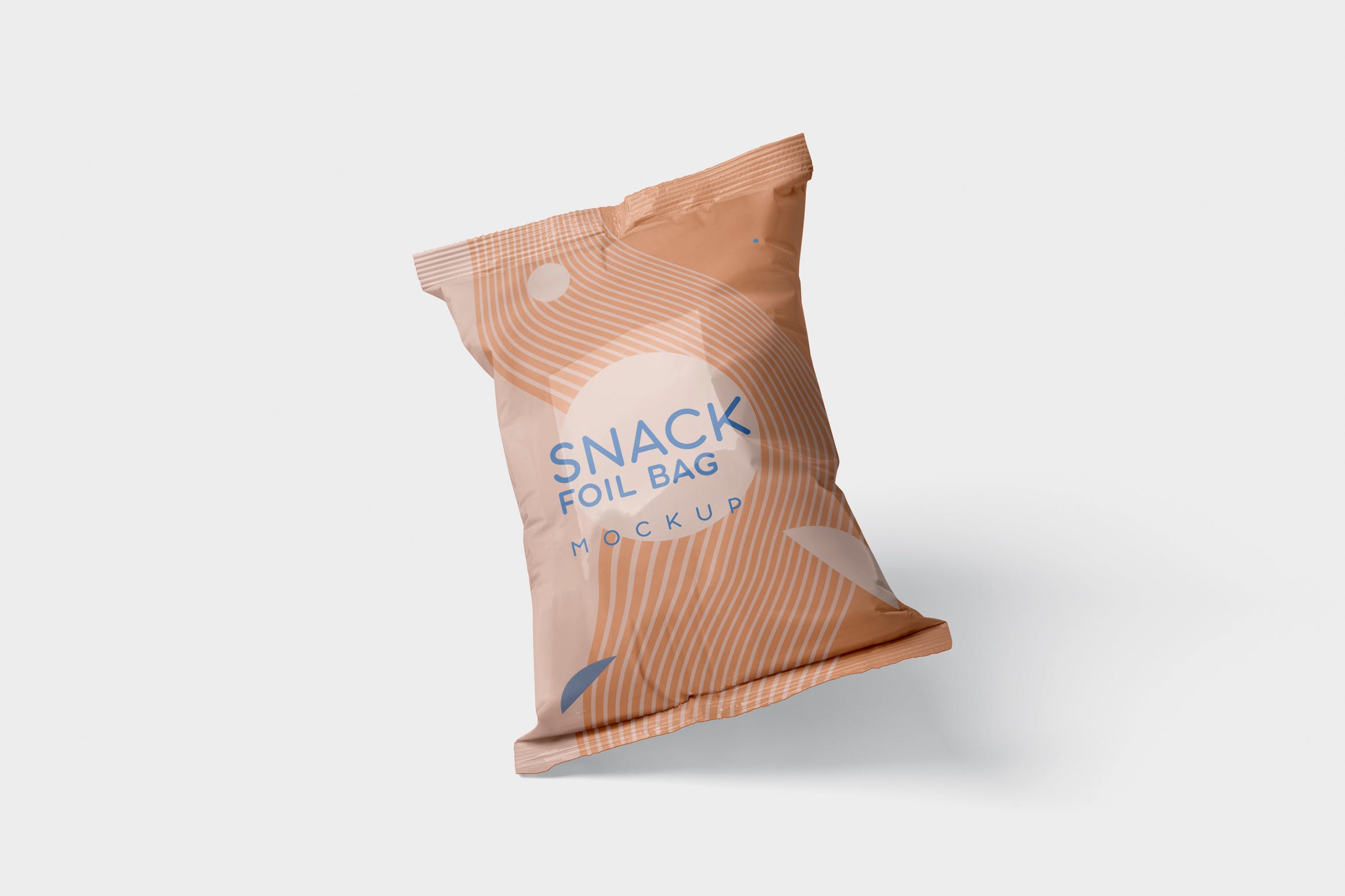 小吃零食铝箔袋塑料包装袋设计图样机 Snack Foil B
