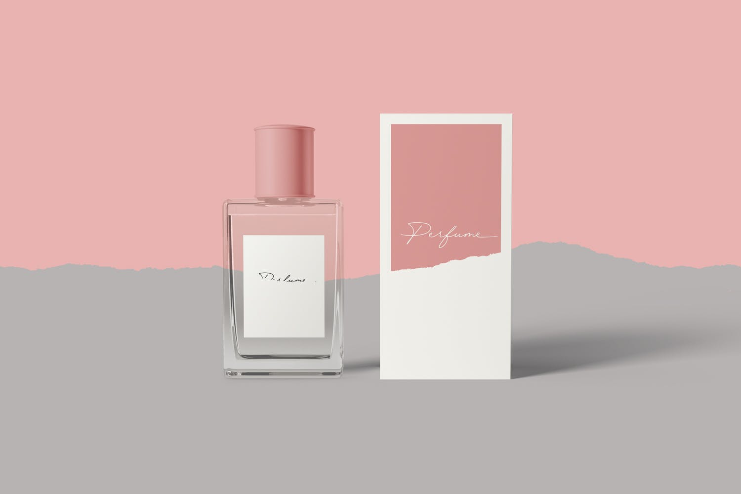 香水瓶外观设计图样机 Perfume Mockups