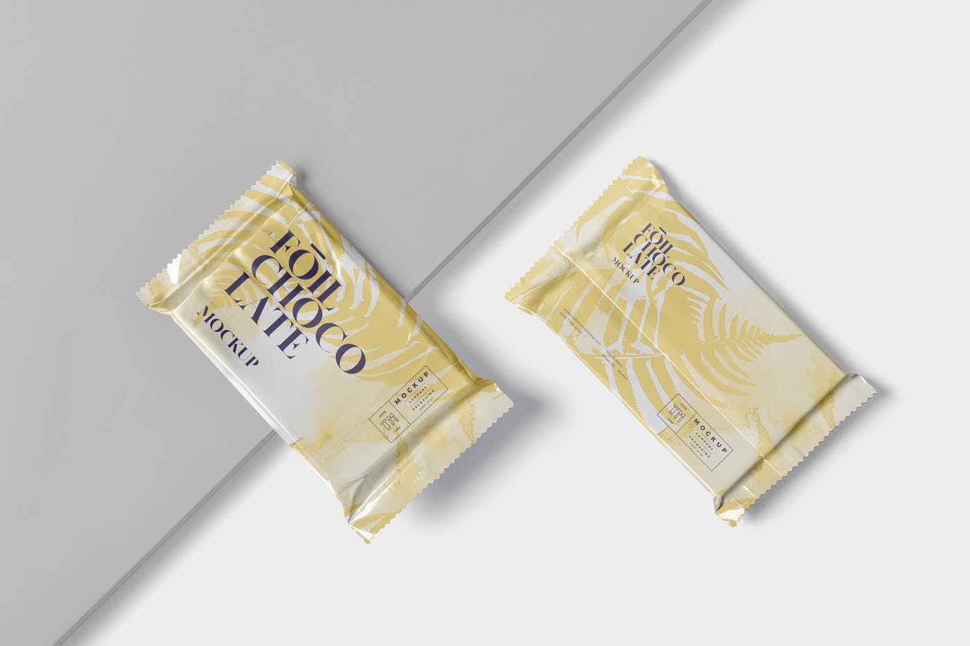 巧克力超薄铝箔纸包装设计效果图样机 Foil Chocola