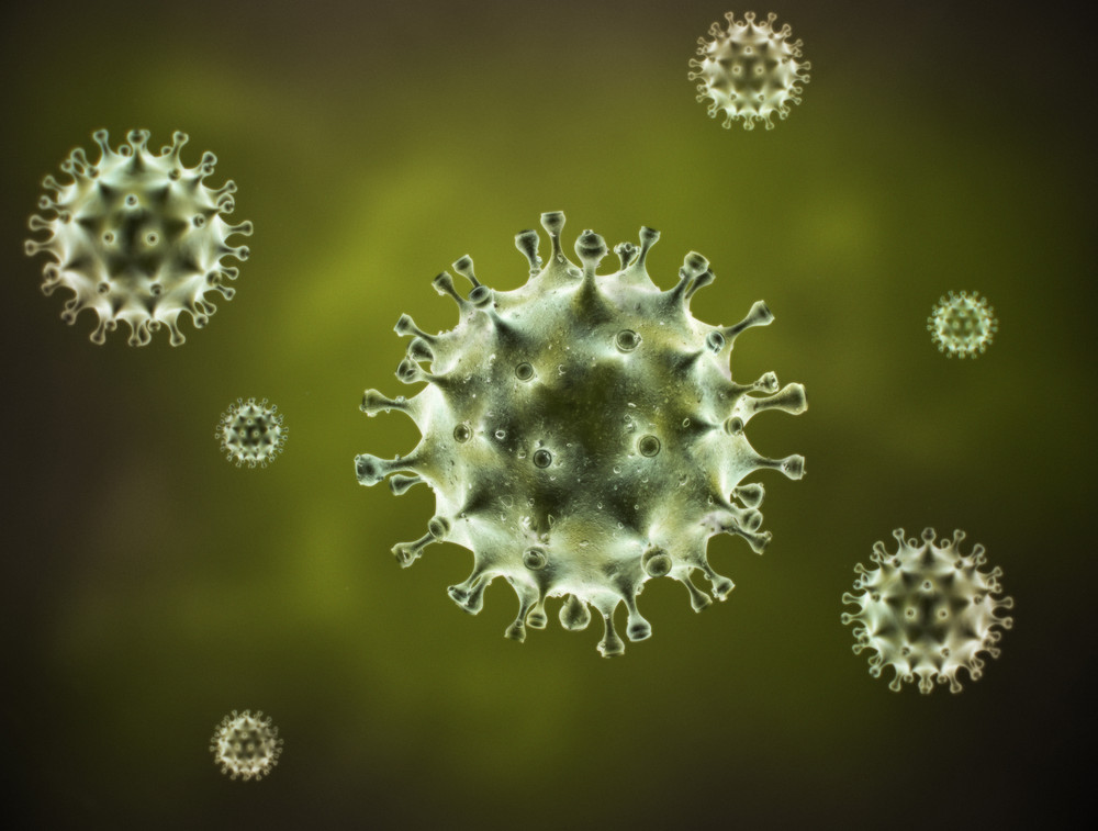 新型冠状病毒本体冠状细菌高清图片