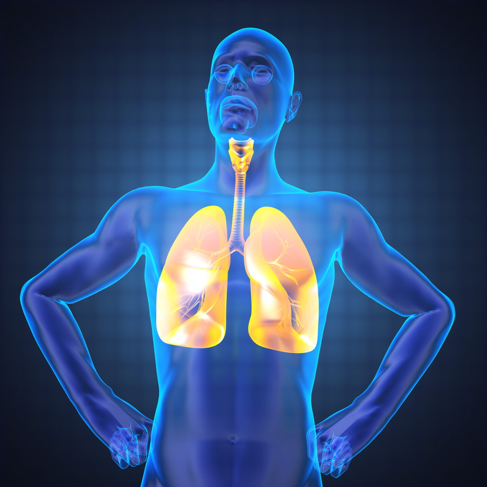 科技感现代医疗科技人体肺部扫描图片