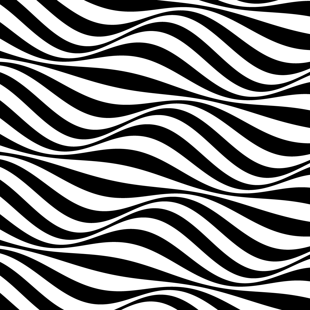 黑白中世纪大波浪高品斑马质纹理图案