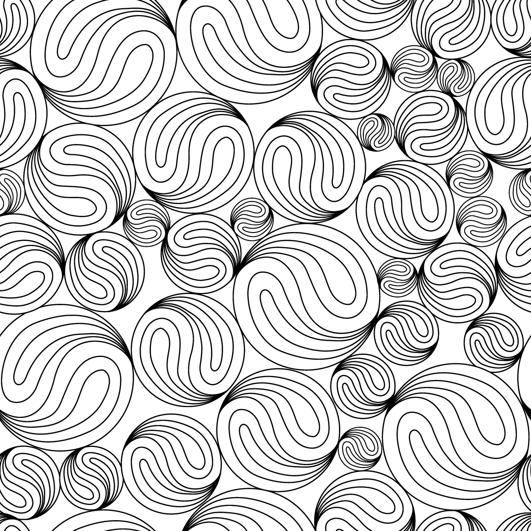 抽象几何概念单线单色螺纹矢量纹理