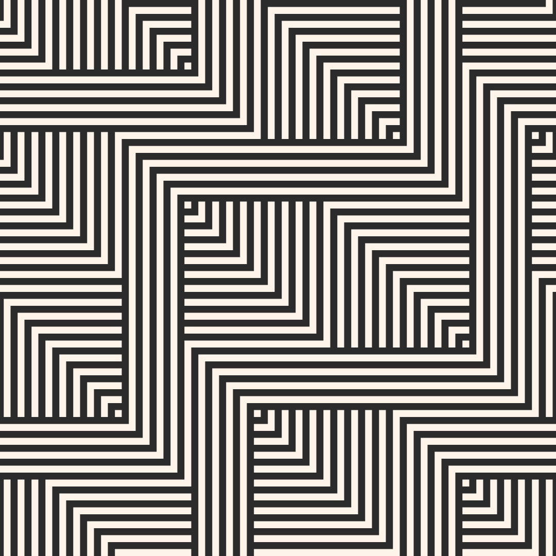 黑白无缝平铺几何图案设计矢量素材4