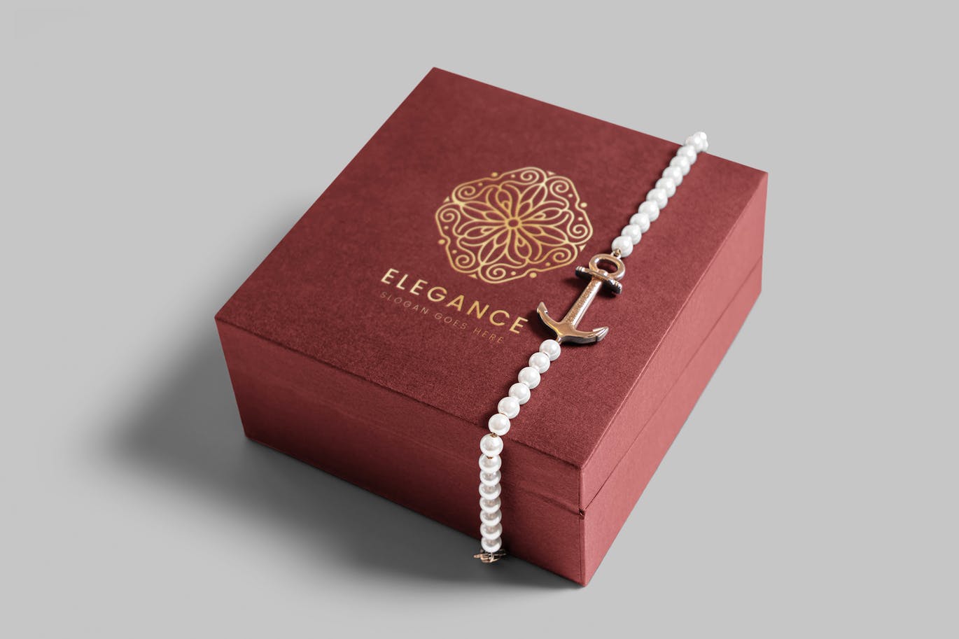 高品质的奢华奢侈品首饰金银珠宝包装盒设计VI样机展示模型mo