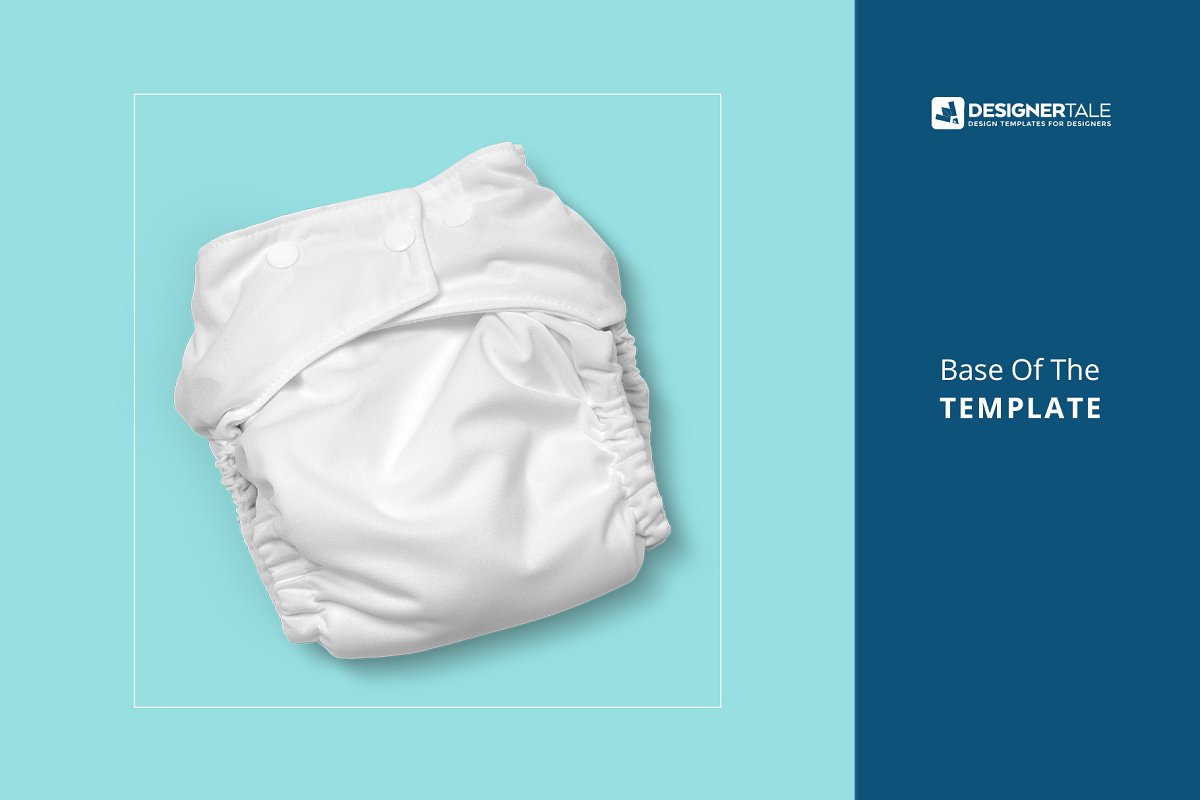 环保多次使用的婴儿尿布设计展示样机