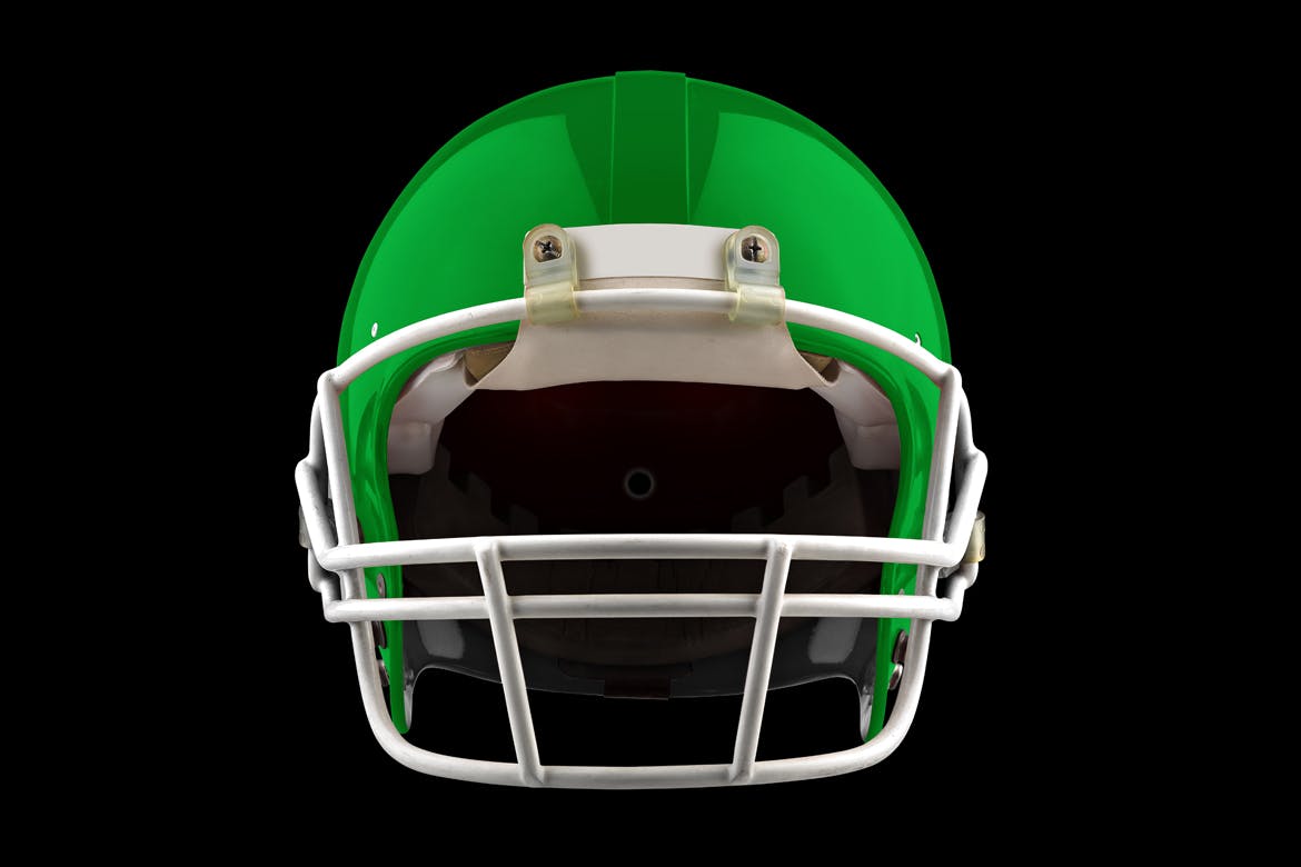 高品质的少见西游美式足球橄榄球头盔设计VI样机展示模型moc