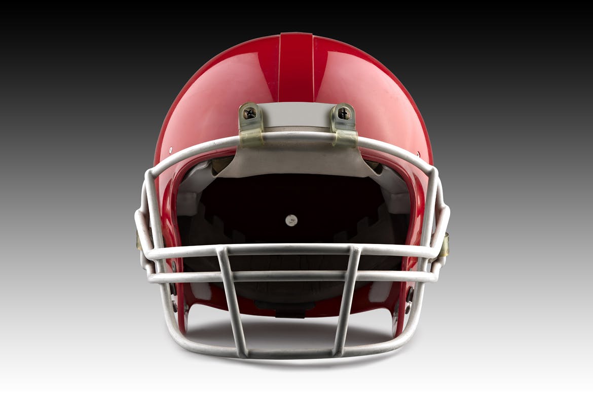 高品质的少见西游美式足球橄榄球头盔设计VI样机展示模型moc
