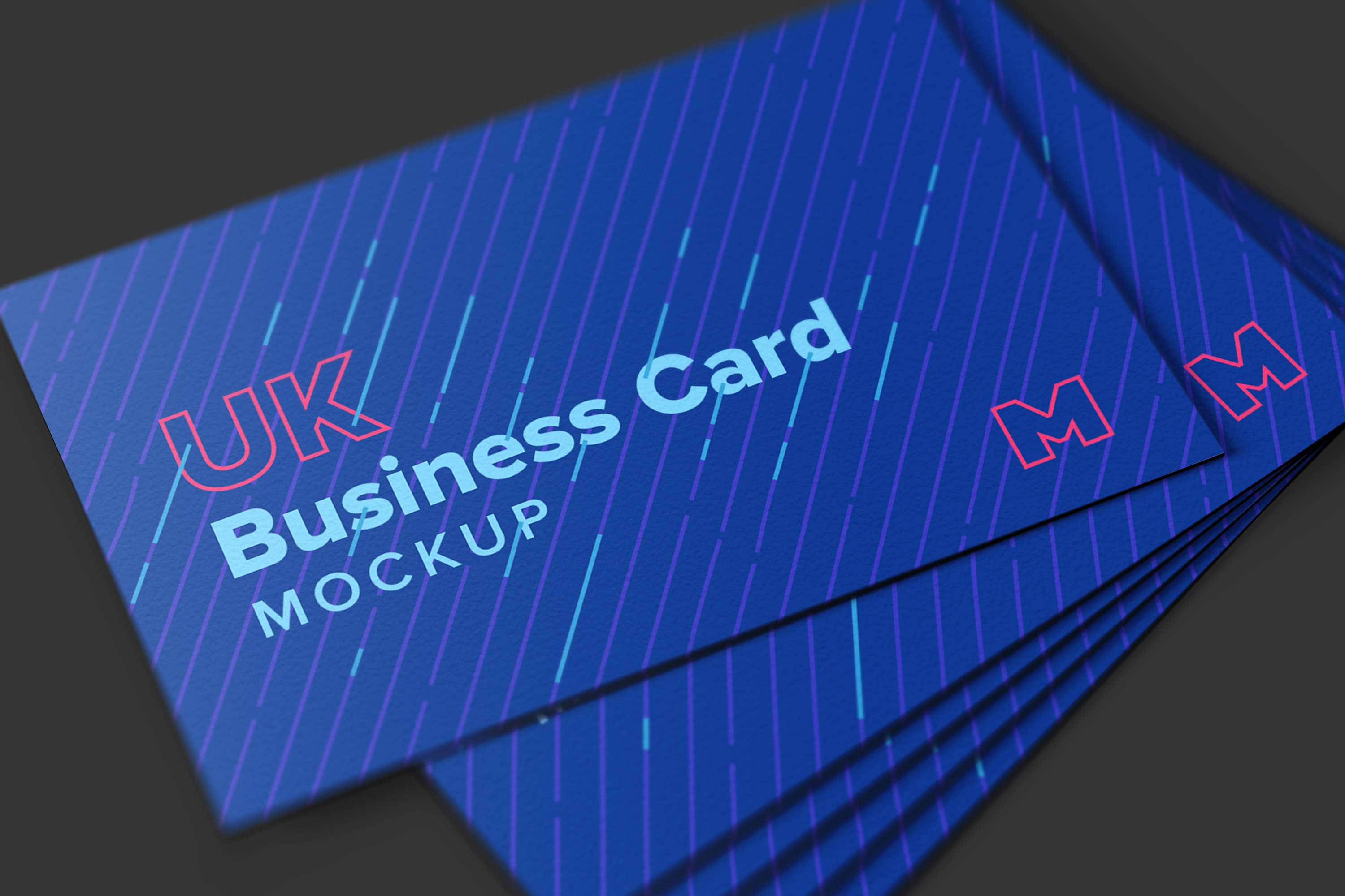 名片设计样机 UK Business Cards Mocku