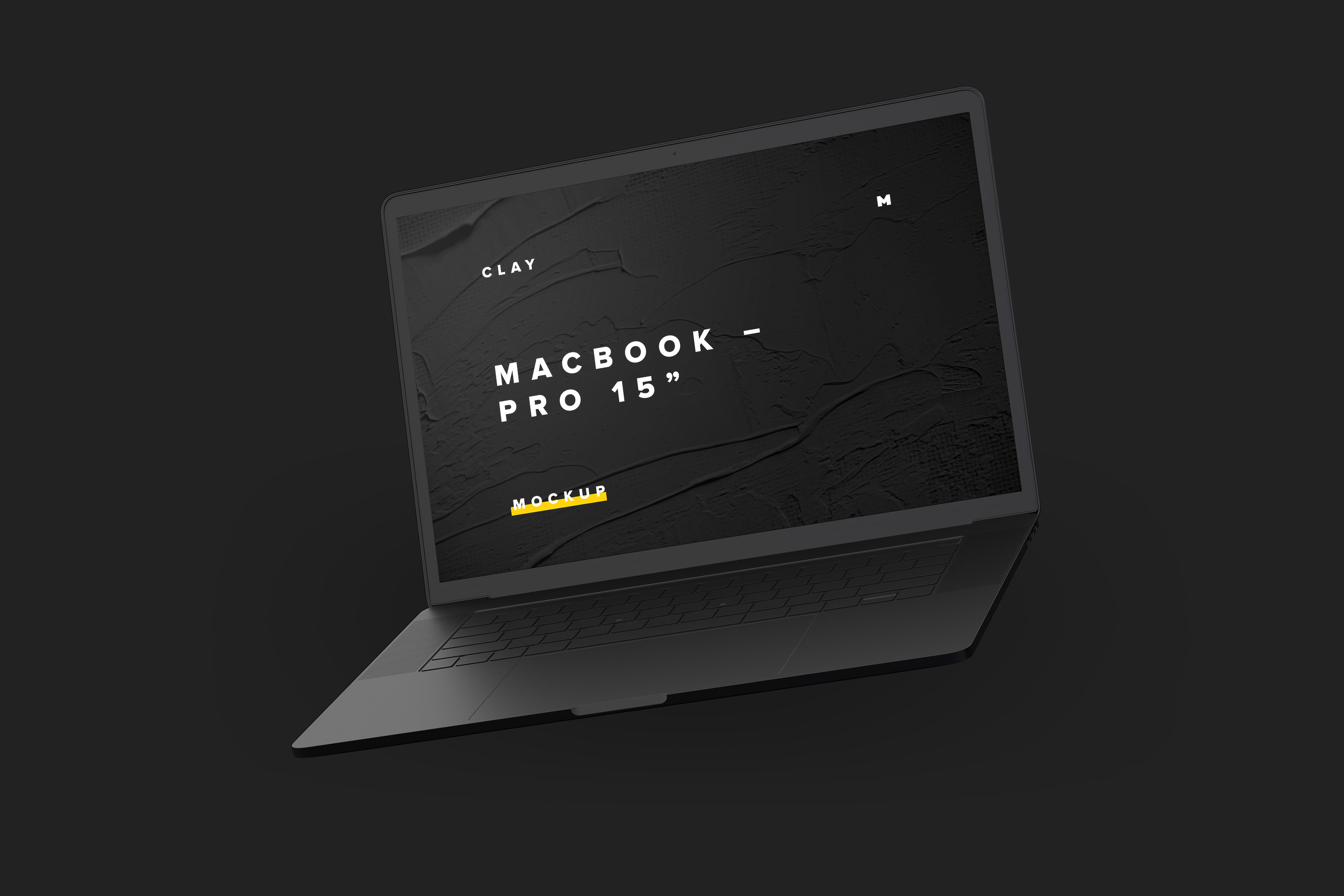 电脑样机素材 Clay MacBook Pro 15 wit