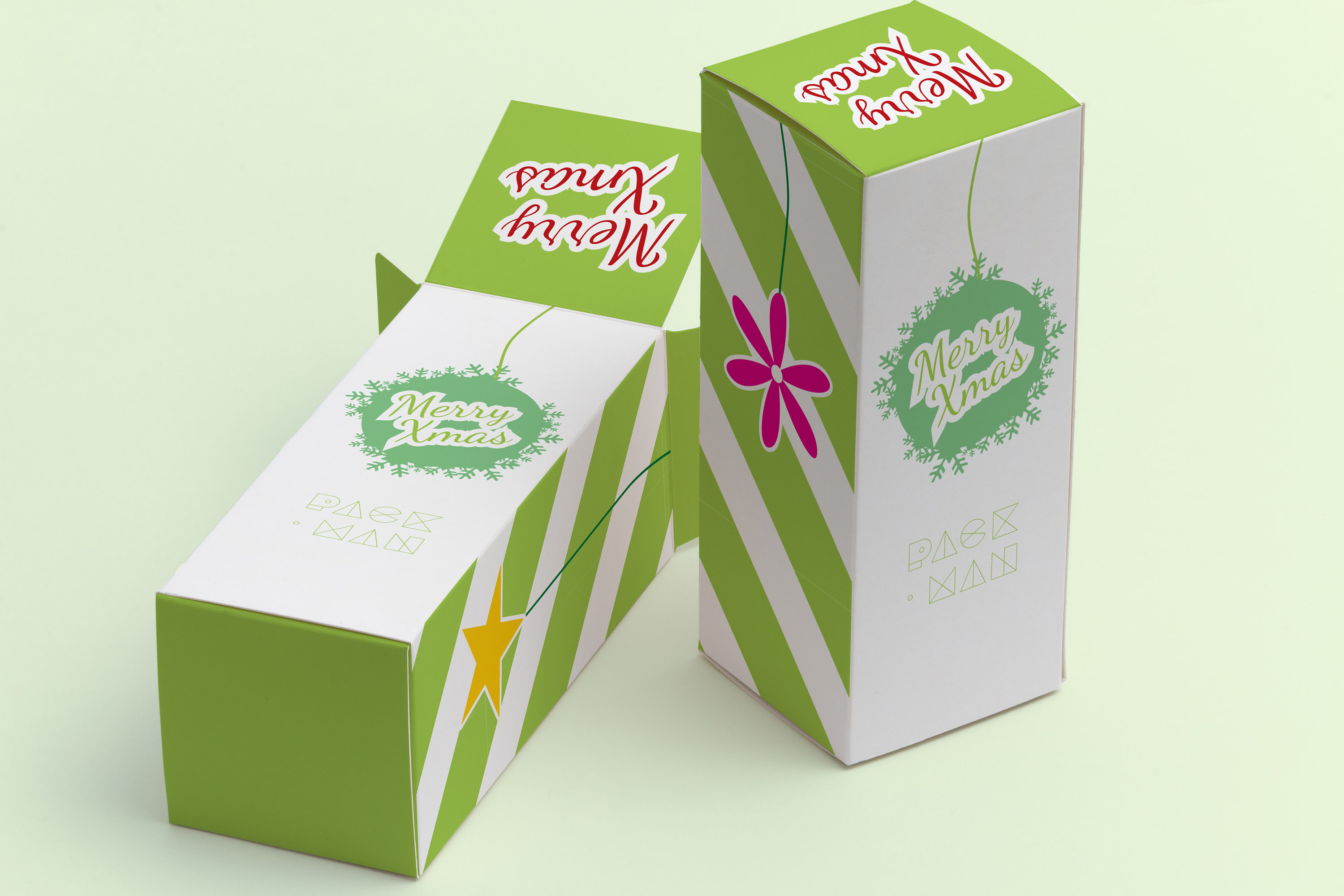 高礼盒设计样机 Tall Gift Box Mockup 0