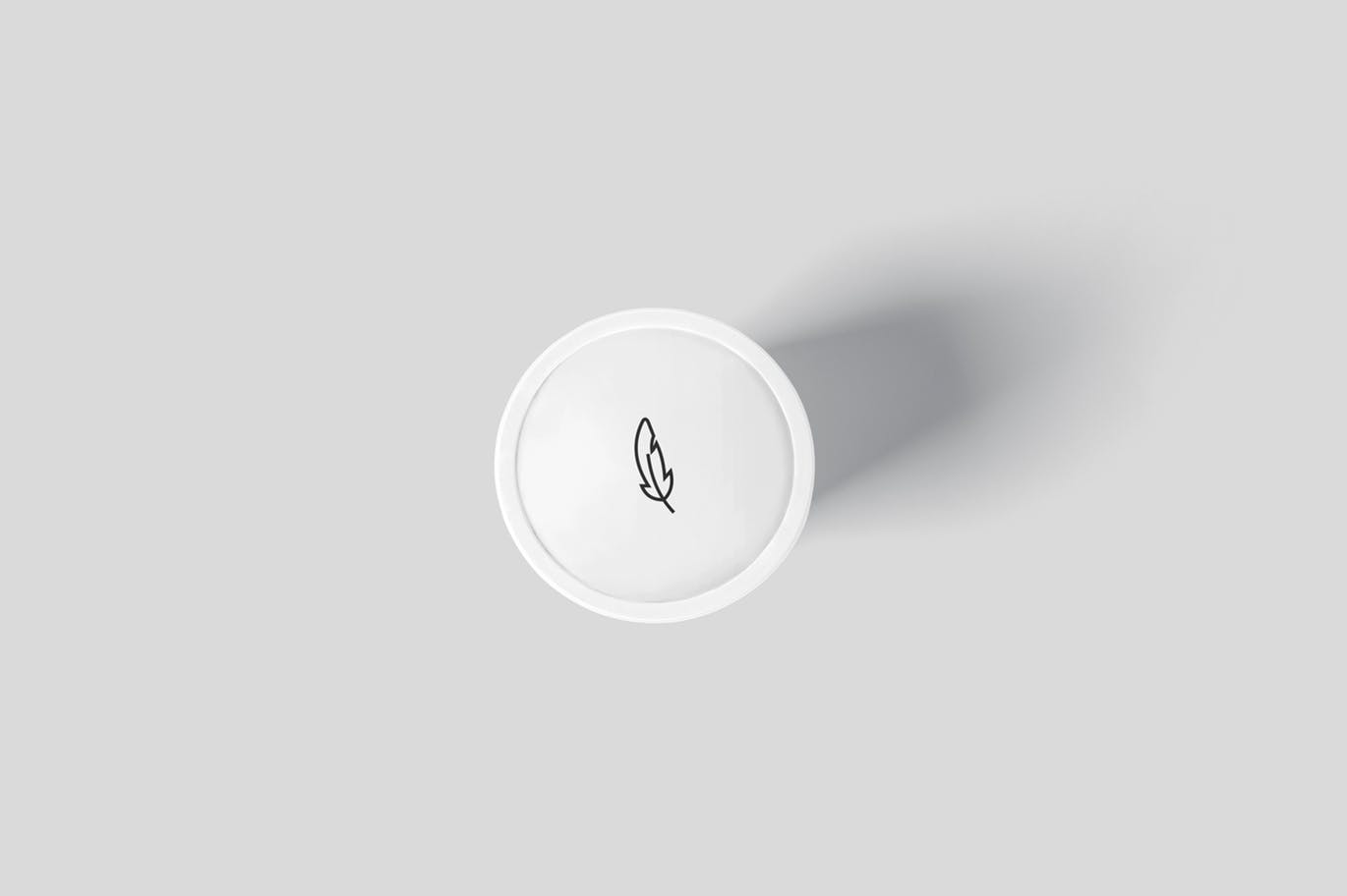 高品质圆形纸杯咖啡杯冰淇淋包装设计VI样机