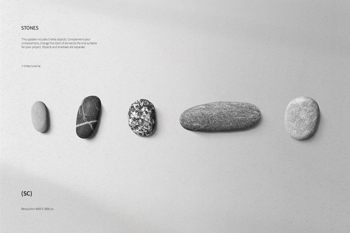 真实的纸石头等质感背景纹理场景样机素材下载