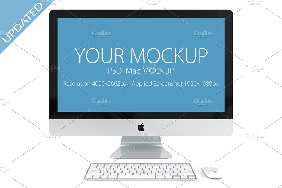 网站产品设计iMac样机展示模型 PSD iMac mock