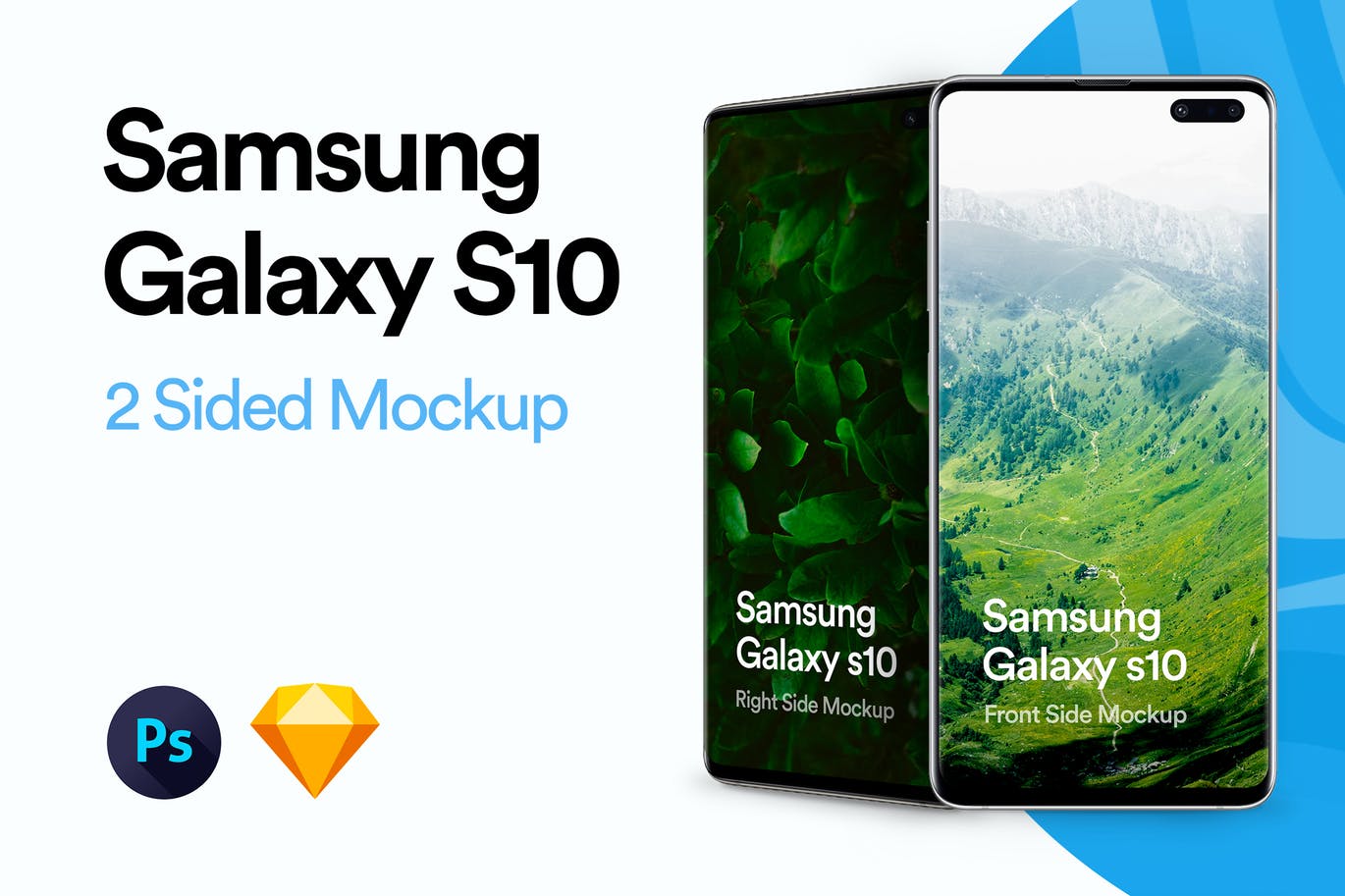 三星智能手机Galaxy S10样机模板 Samsung G