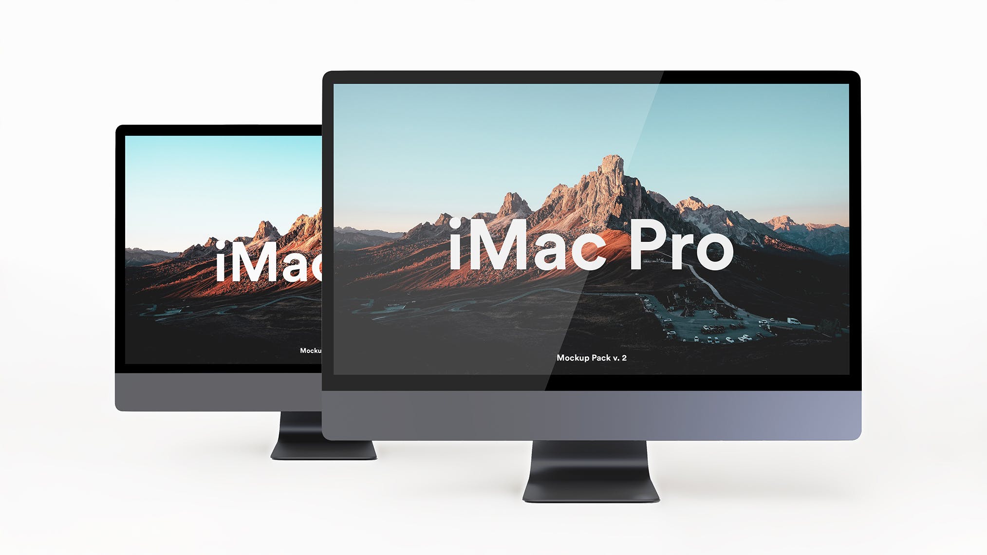 高分辨率iMac Pro一体机多角度样机模板 iMac Pr