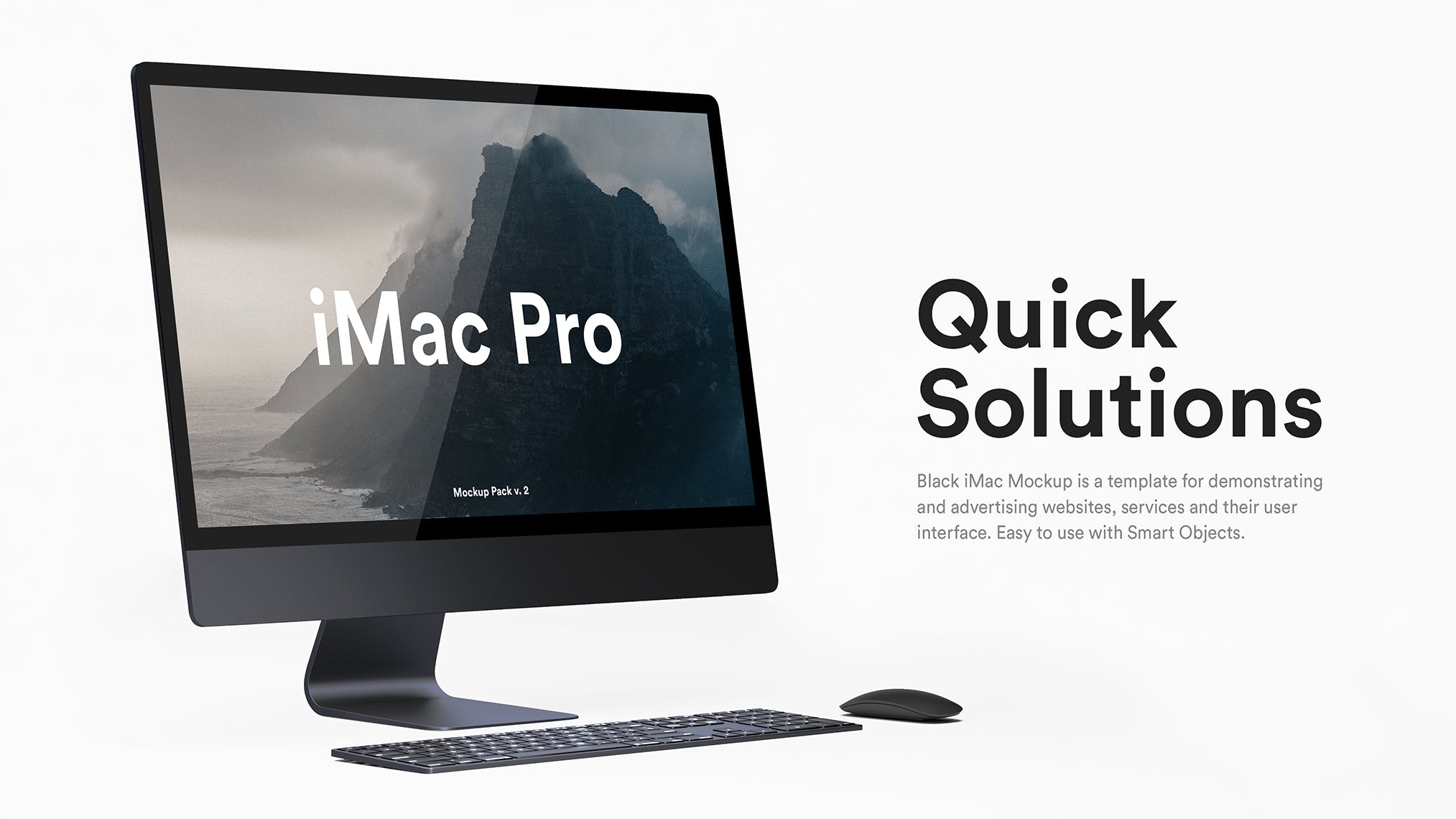 高分辨率iMac Pro一体机多角度样机模板 iMac Pr