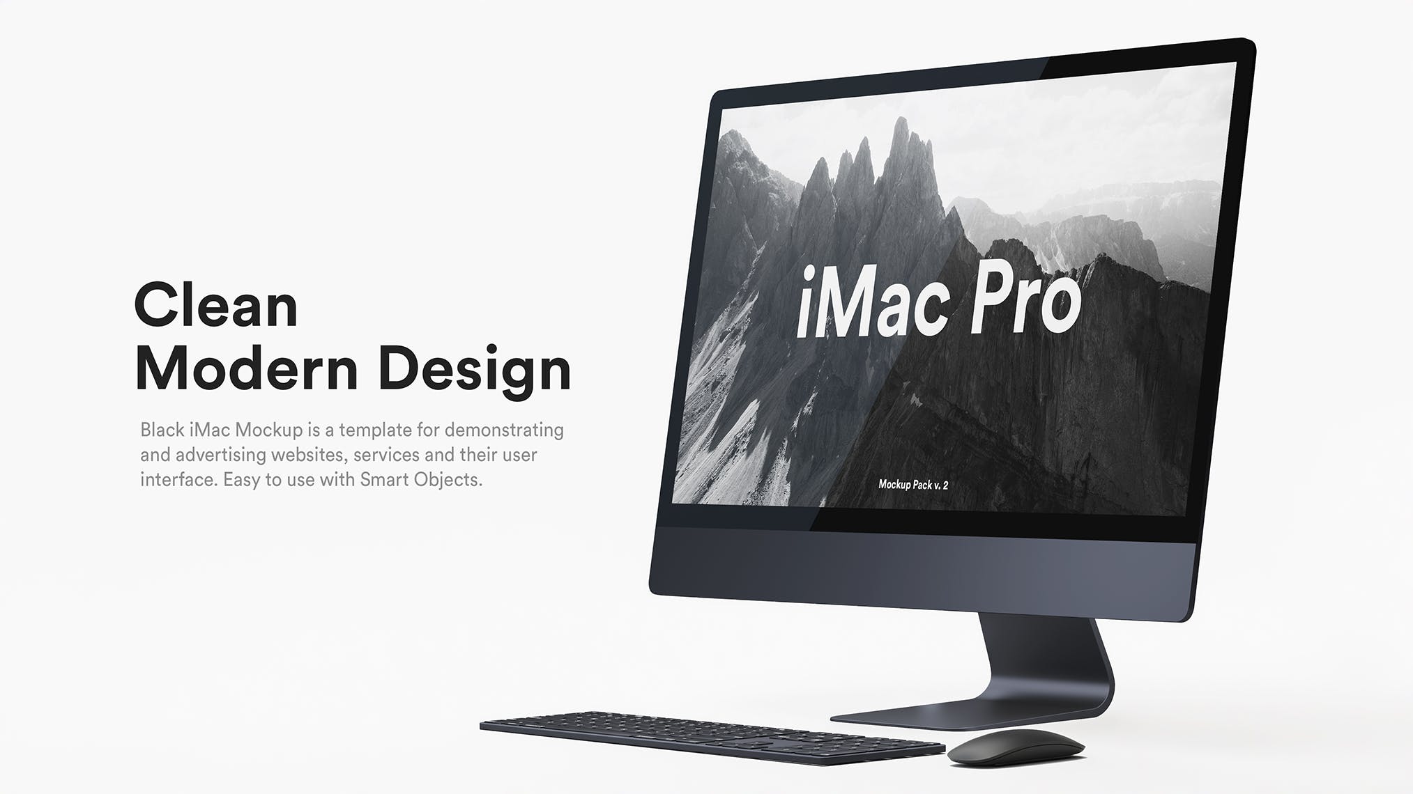 高分辨率iMac Pro一体机多角度样机模板 iMac Pr