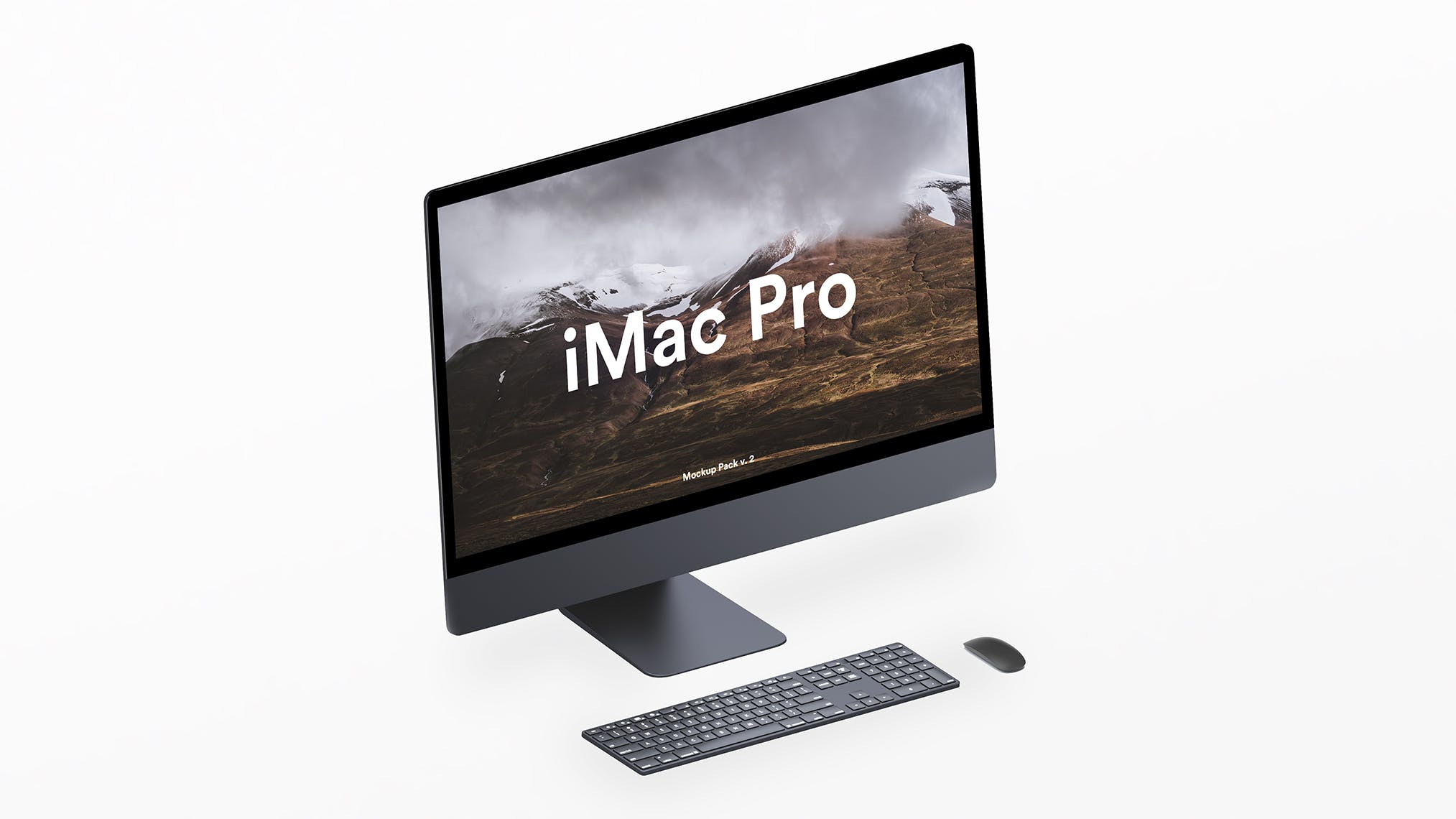 高分辨率iMac Pro一体机多角度样机模板 iMac Pr