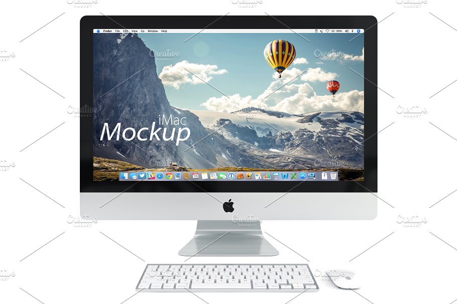 网站产品设计iMac样机展示模型 PSD iMac mock