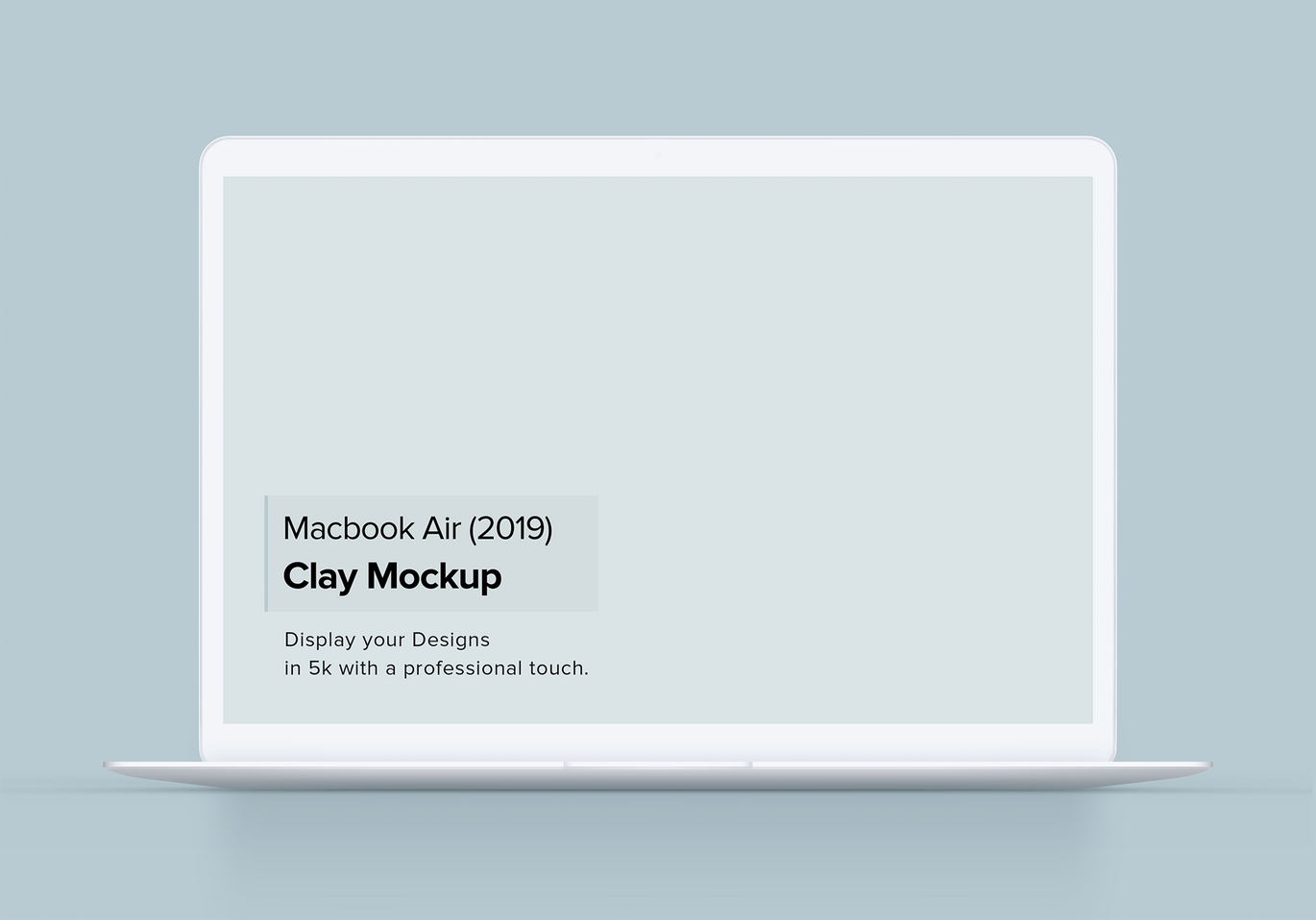 MacBook Air超极本屏幕预览样机模板 Clay Ma