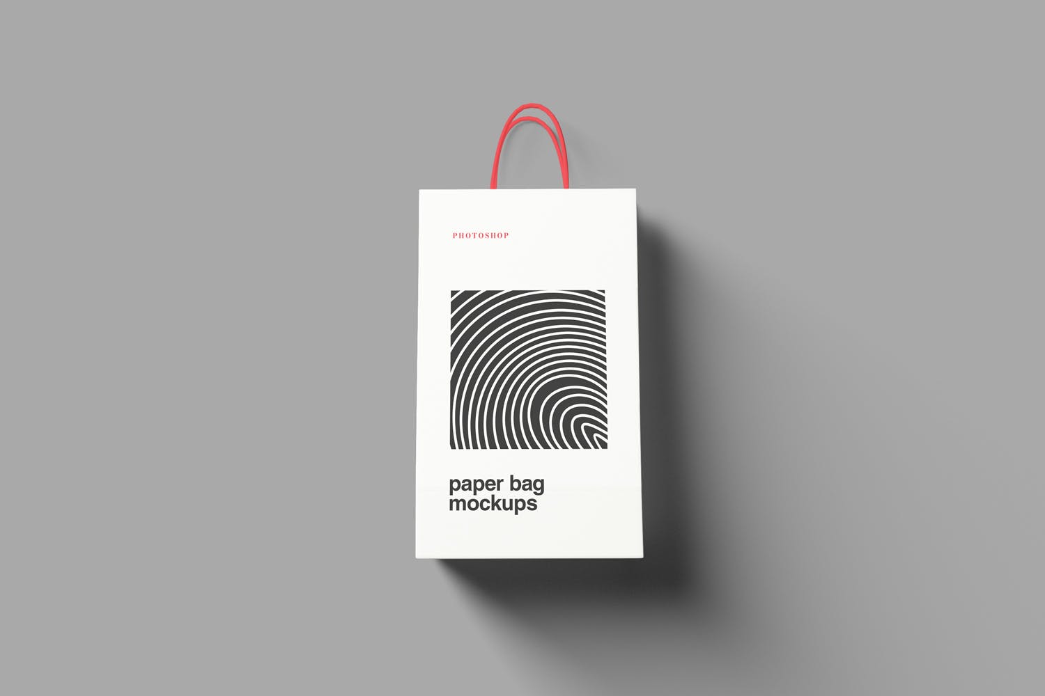 精品购物纸袋设计效果图样机 Paper Bag Mockup