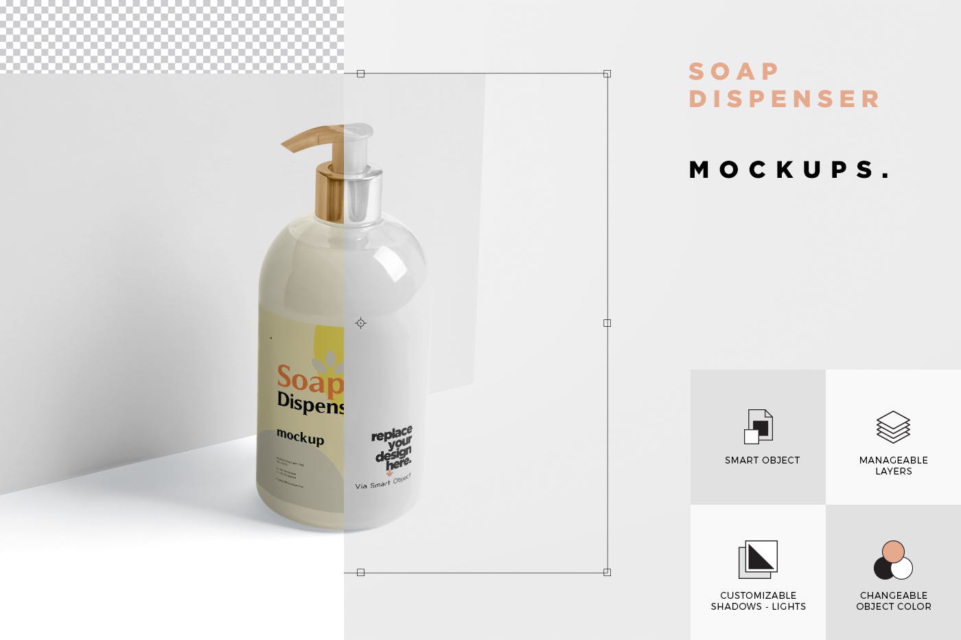 洗发水按压瓶外观设计样机 Soap Dispenser Mo