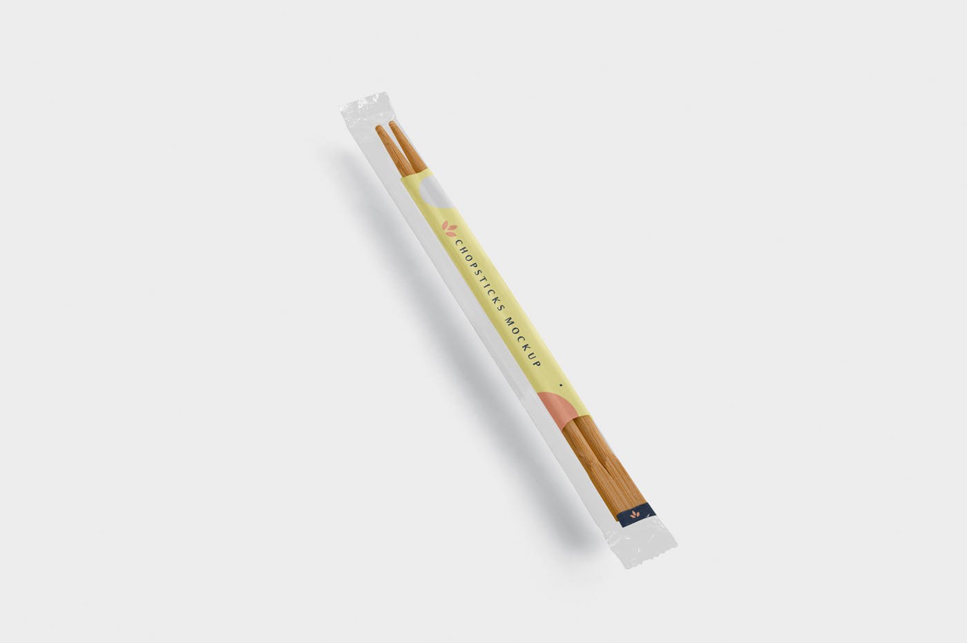 筷子透明包装设计效果图样机 Chopsticks Mocku