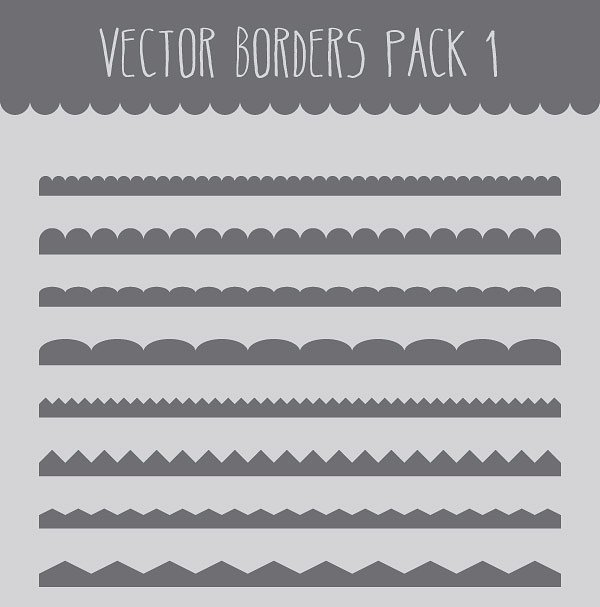 矢量边框素材 Vector Borders Pack 1