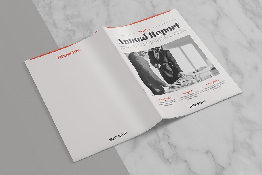 时尚年度汇报画册模板 Annual Report