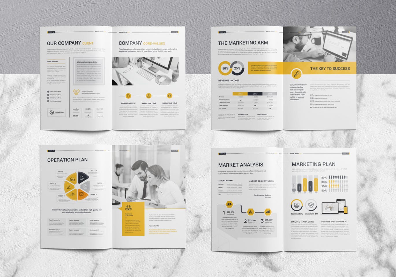 年度报告企业画册宣传画册设计宣传册杂志设计模板