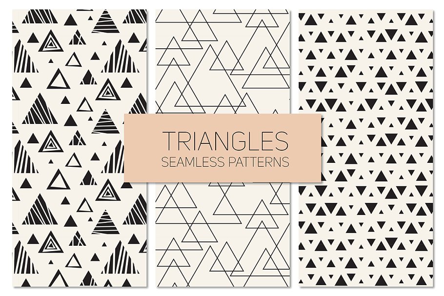 几何背景纹理 Triangles. Seamless Pat