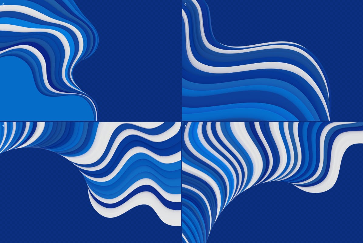 抽象的3D波浪条纹的背景底纹纹理大集合