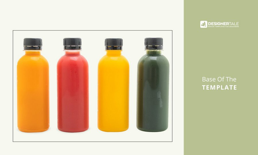 瓶装饮料果汁玻璃瓶包装瓶贴标签展示效果图