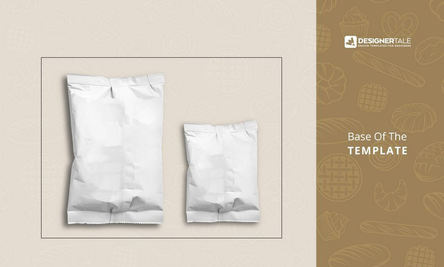 袋装零食饼干面包枕头式食品包装袋塑料袋品牌形象展示