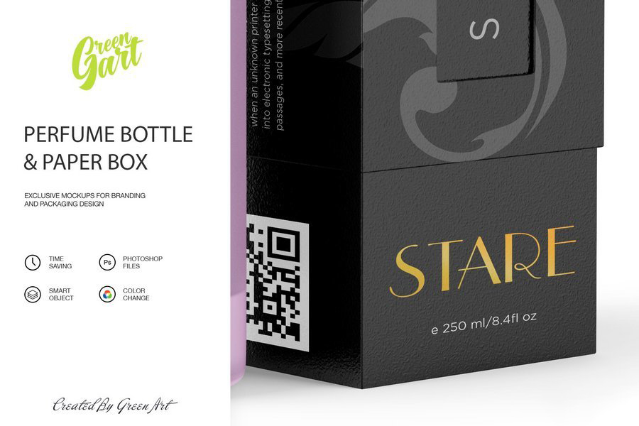 瓶装护肤品化妆品品牌形象标签纸盒包装盒礼品盒展示效果图VI智