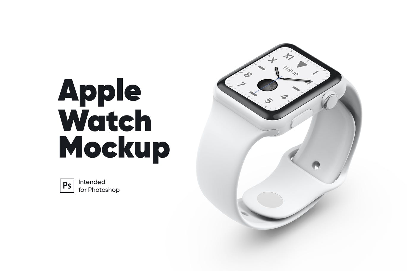 苹果手表白色陶瓷色样机