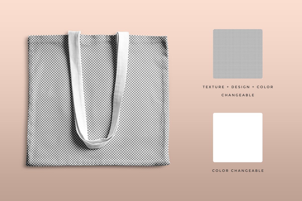 棉布手提袋包装图案设计样机
