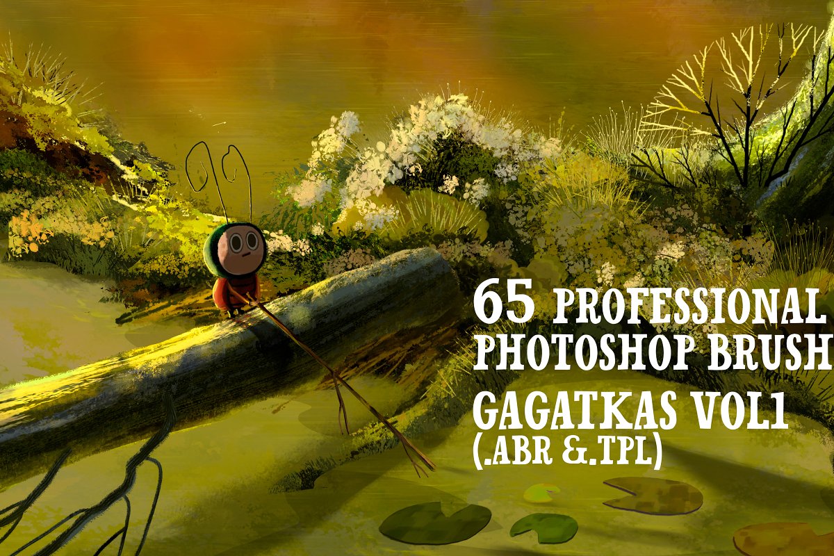 高质量的森林植物元素Photoshop画笔素材
