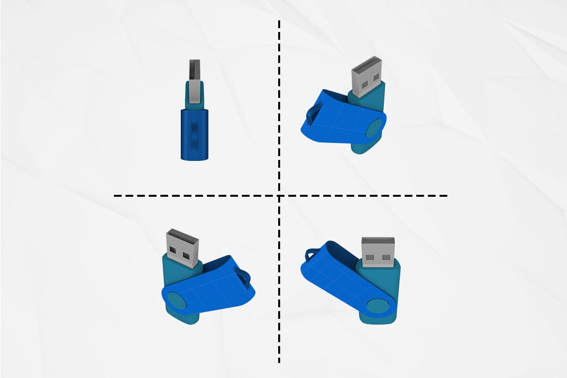 常用U盘闪存品牌设计展示样机（PSD）