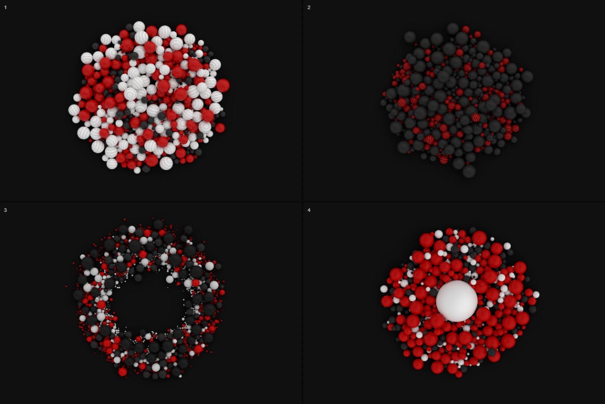 粒子的抽象三维球体背景素材下载（PNG）
