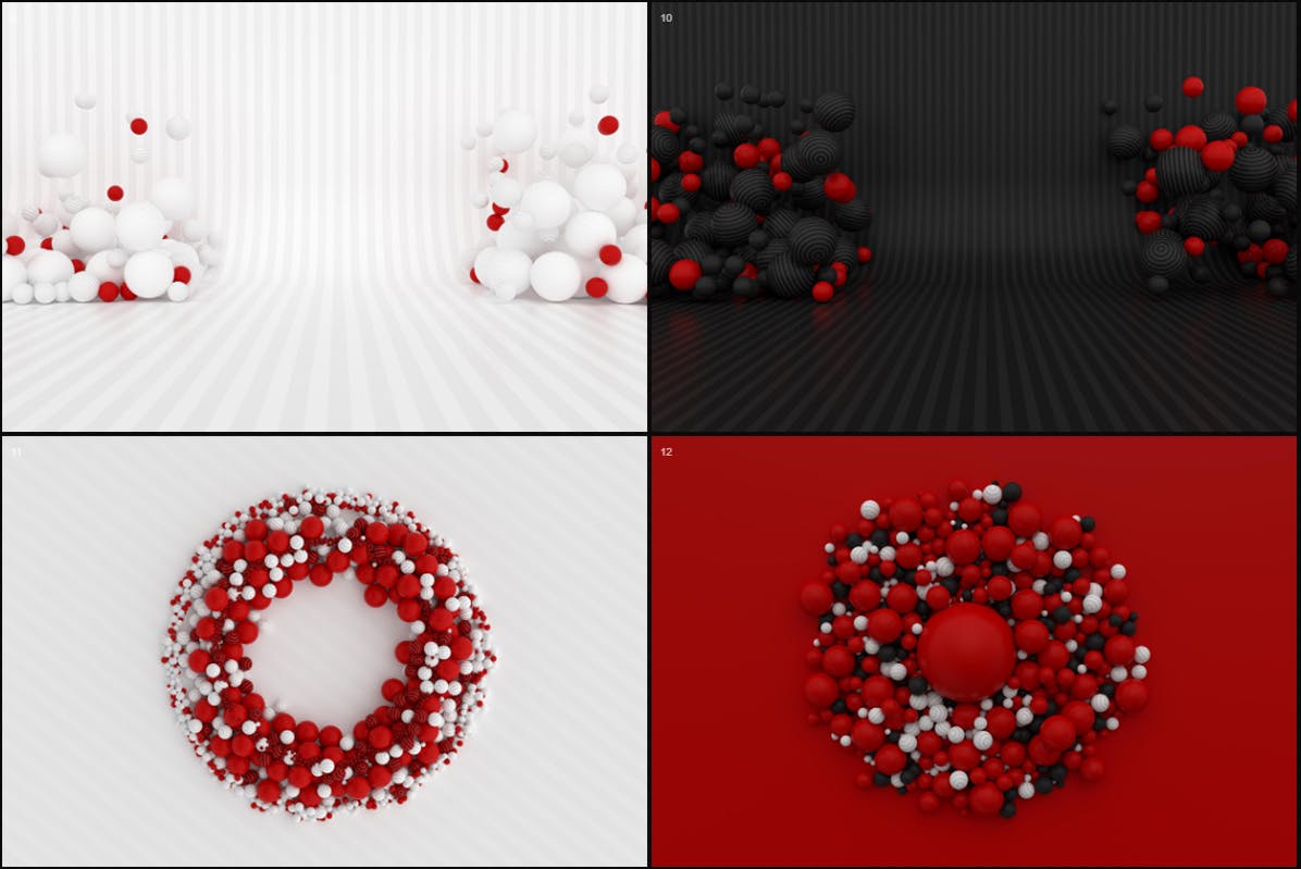 粒子的抽象三维球体背景素材下载（PNG）