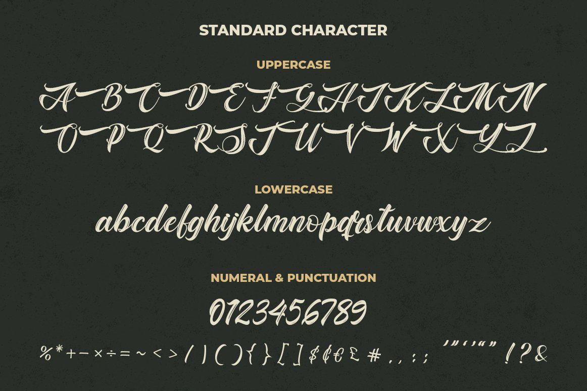 一款休闲Hand Lettering风格的手写英文字体 Th