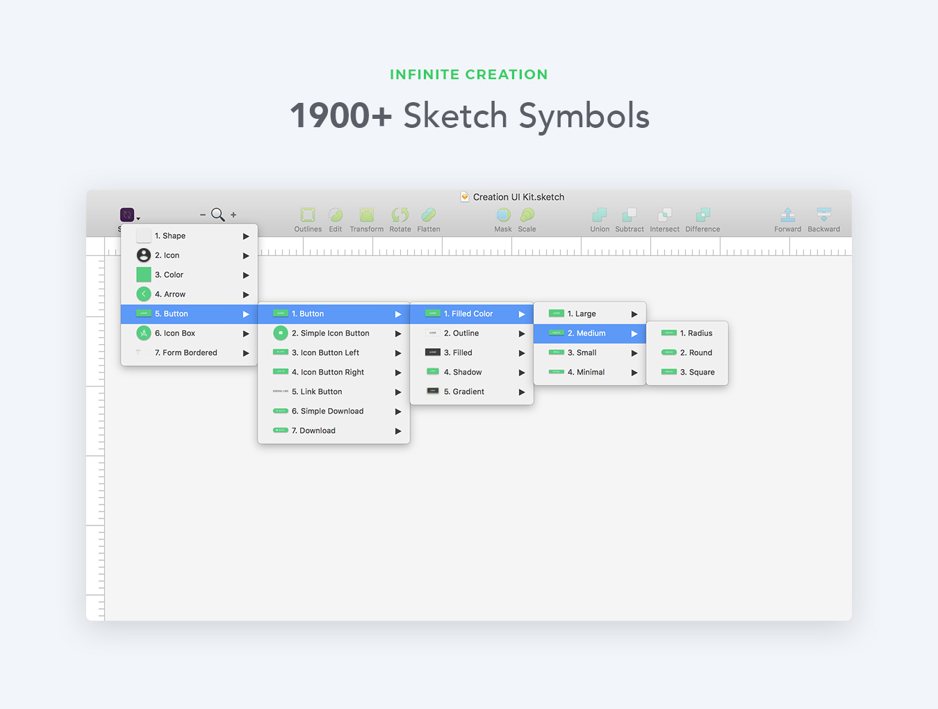 1700+个套件Web UI全套设计工具包 Creation