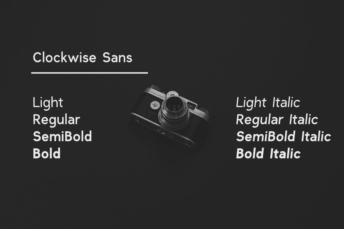 一款比较友好的非衬线英文字体 Clockwise sans