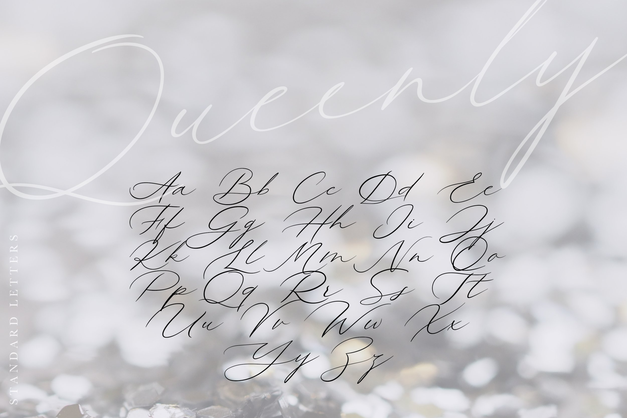 优雅的女性手写英文字体 Queenly. Handwritt