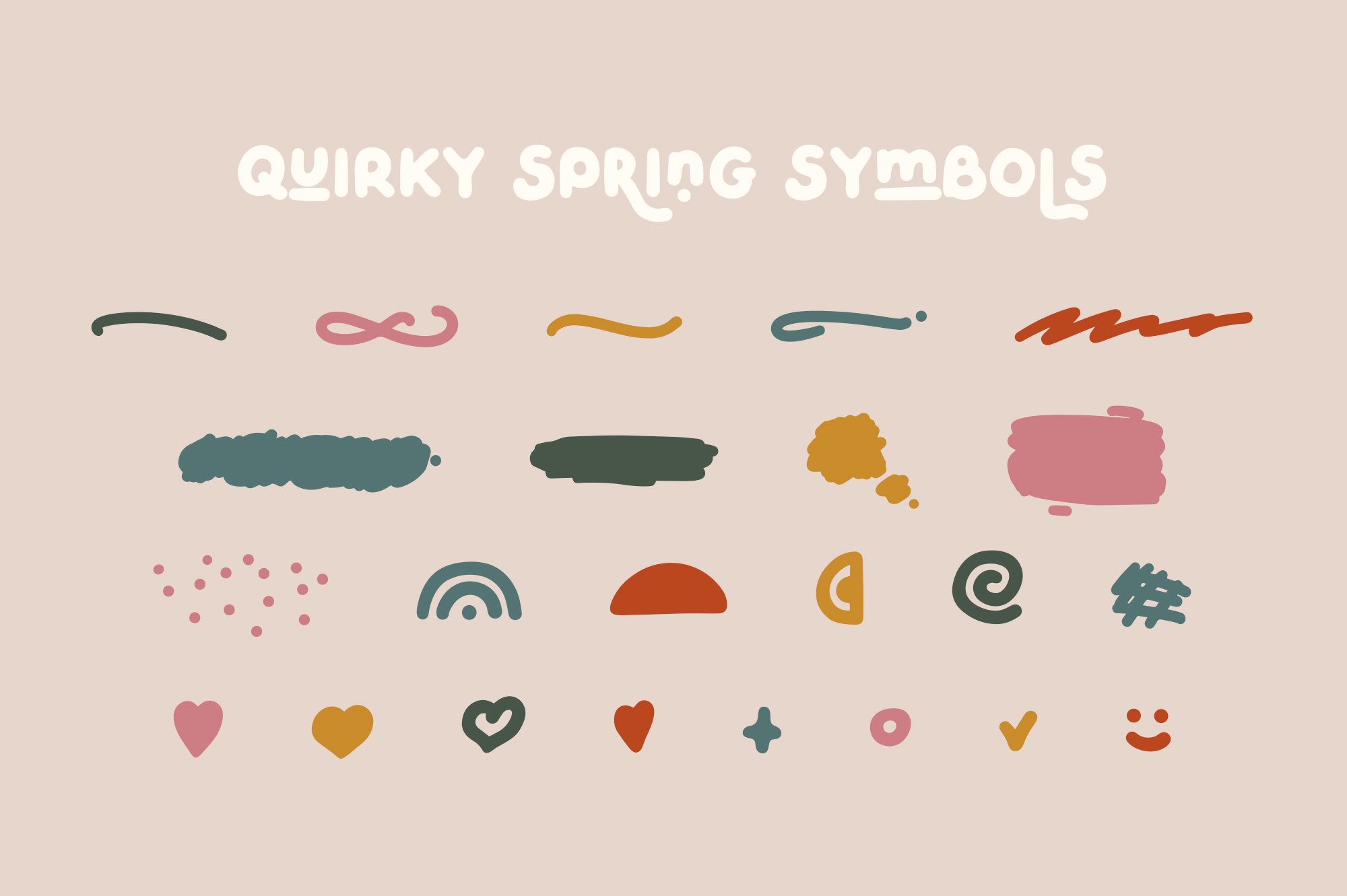 可爱童趣好玩的英文个性字体 QUIRKY SPRING Pl