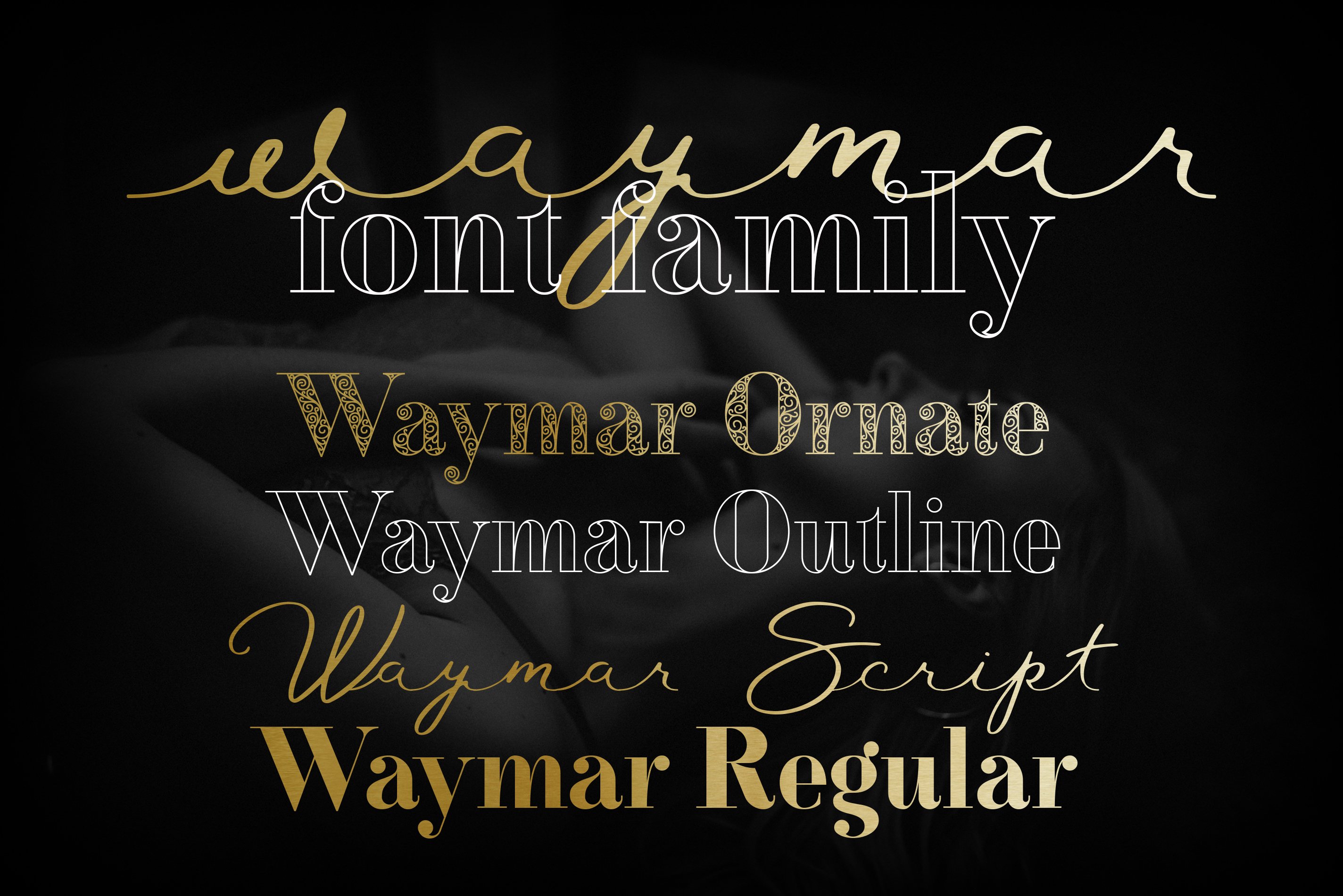 富含复古美学的现代雅致的衬线体英文字体 Waymar Out