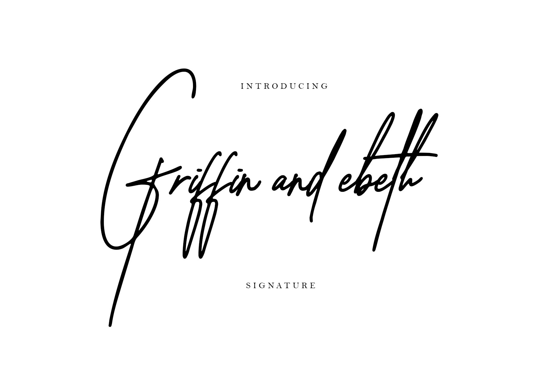 时尚的签名英文字体 Griffin and ebeth
