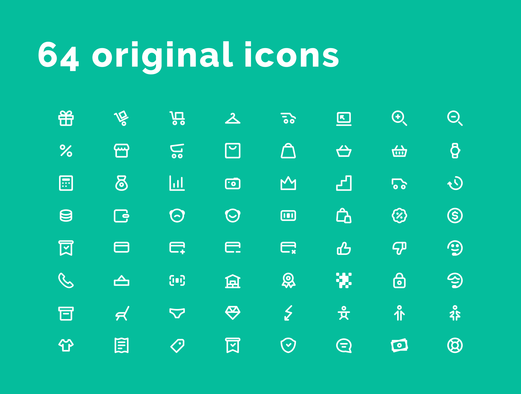 购物电商系列图标集 Shopping Icons Set